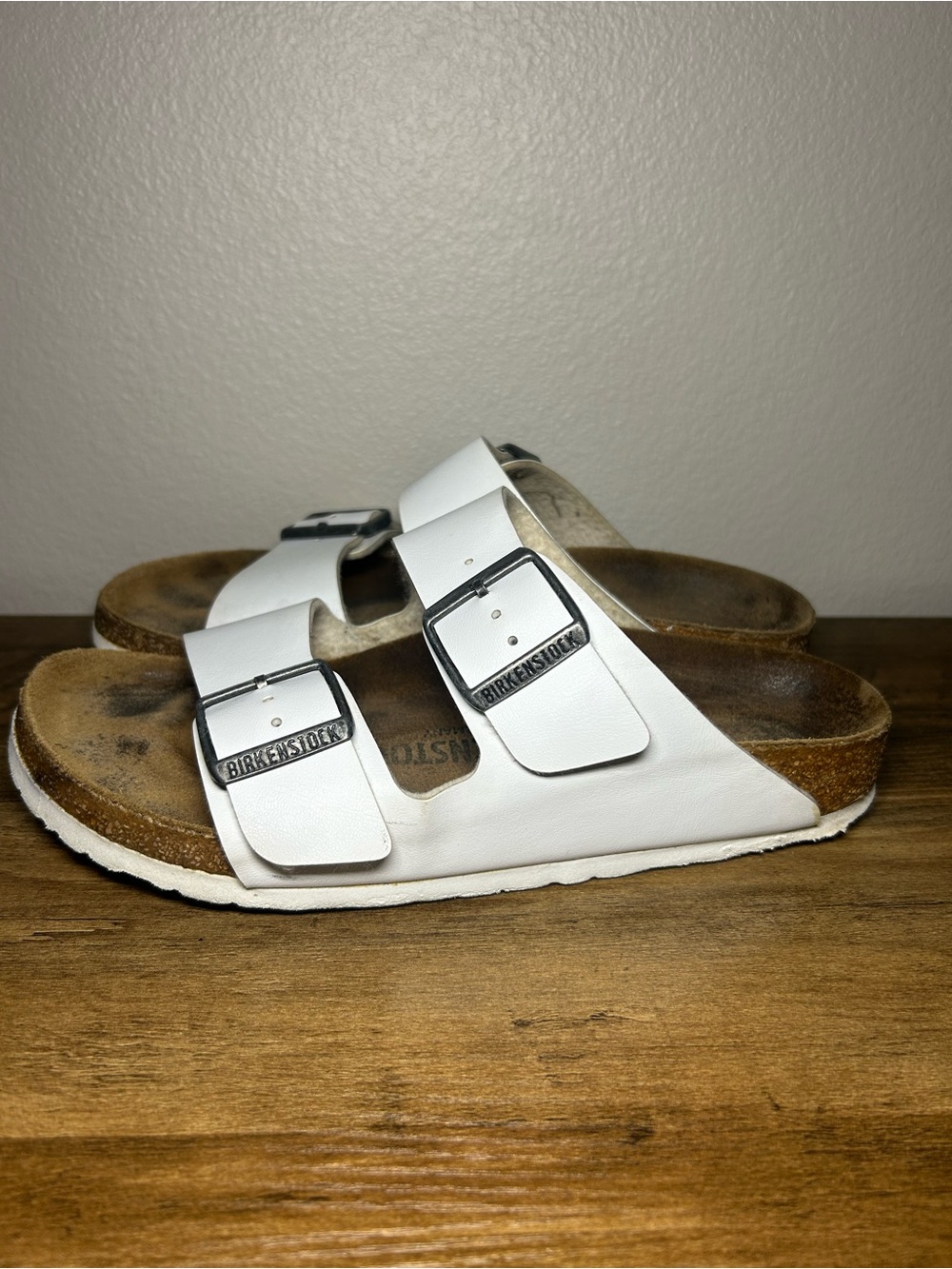 Birkenstock Kids White Double Buckle Arizona Sandals